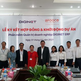 Lễ ký kết hợp đồng và khởi động dự án DIGINET ERP cho công ty Lafooco