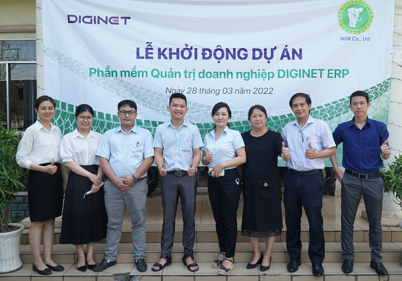 Triển khai phần mềm DIGINET ERP cho công ty TNHH Cao su Nguyễn Đỉnh