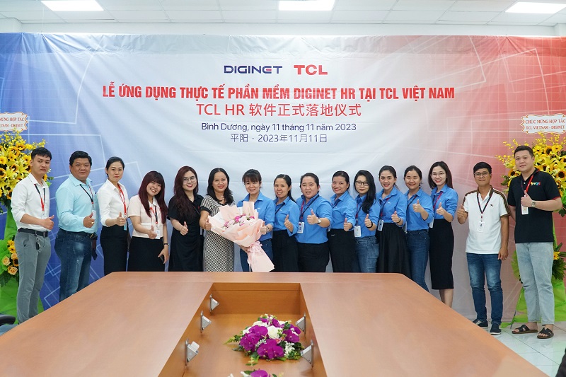 Go live dự án phần mềm quản lý nhân sự DIGINET HR triển khai cho Công ty TCL Việt Nam